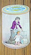 Clarke's Mile End Spool Cotton Thread c1890 Card Baby Walking Held Up By Thread 