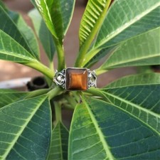 Tiger's Eye Gemstone 925 Sterling Silver Jewelry Handmade Ring for Women