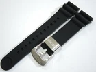 NEW 22MM BLACK SILICONE RUBBER STRAP DIVERS SRP TURTLE OR SKX007/6309-7040 WATCH