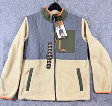Eddie Bauer Polar Fleece Jacket Kids Boys XL 14-16 Multi Colorblock Full Zip NWT