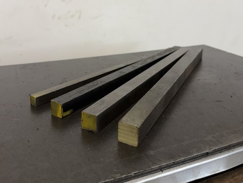 1018 Cold Drawn Steel Square Bar – 7/16" - 3/4" Dia x 12" (4 PCS)- Machinable