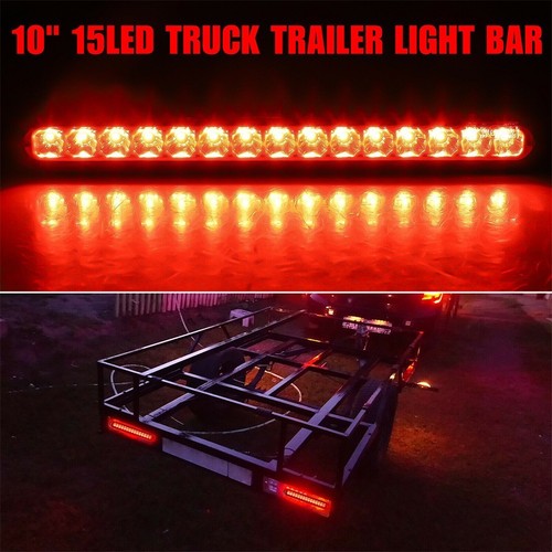 Feu Arrière LED Feux Stop Barre Lumineuse Joint Camion Clignotant Queue Remorque - Picture 17 of 21