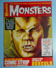 FAMOUS MONSTERS OF FILMLAND # 49 ,FRANKENSTEIN , BELA LUGOSI ,DRACULA, MAY  1968