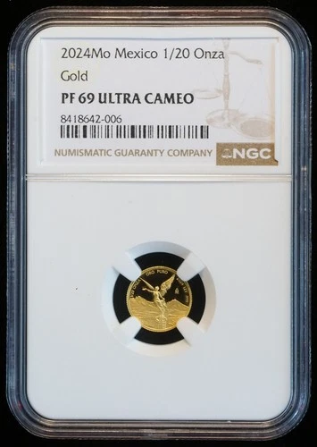 2024 Mo Mexico 1/20 Onza Gold MS 70 NGC Pure Gold Libertad