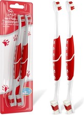 Pet Toothbrush for Dogs, Cats with Soft 1 Count Pack of 1 , Pack 2 red 