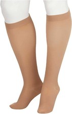Juzo Soft 2002AD Knee Highs, Petite, Dots Band, 30-40, Size: II Beige