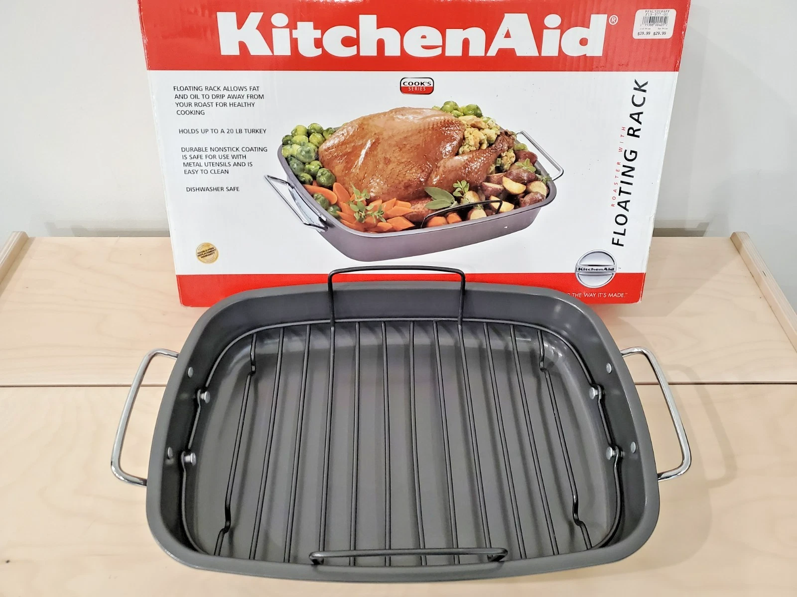 KitchenAid Roaster / Roasting Pan + Floating Rack
