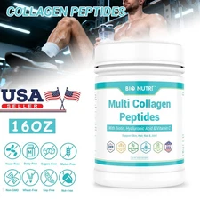 1 lb Multi Collagen Protein Powder Hydrolyzed Peptides I II III V X Unflavored