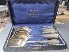 Bruckmann- 6x Kaffeelöffel 90iger  versilbert mit Schatulle
