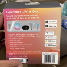 Ge Cync Smart Led Light Bulbs B11 Candelabra Base 3 Pack New Old Stock