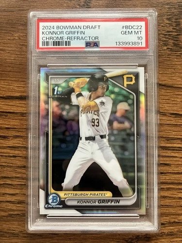 2024 Bowman Draft - Chrome Konnor Griffin #BDC-22 Refractor (RC) PSA 10