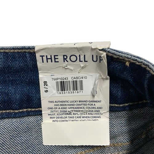 Lucky Brand | Blue Denim Mid-Rise The Roll Up Shorts | Women's Size 6/28 - Picture 11 of 16