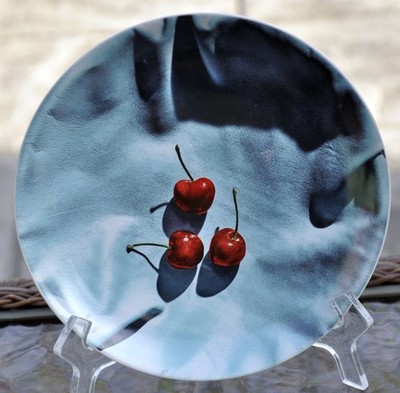 Gather + west elm Cherries Plate 8'' Grant Cornett Maggie Ruggiero