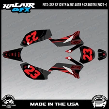 Graphics Kit for SSR SR125TR SR140TR SR160TR (2021+) FH Series - Red Shift