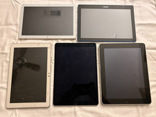 Lot of 5 Tablets for Parts or Repair - Lenovo, Apple