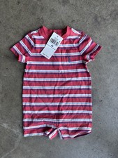 Polo Ralph Lauren Baby Unisex Shortall Pony Logo Sz 6M