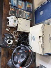 Sega Dreamcast Console Bundle With Racing Wheel