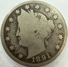 Photo of a 1891-P Liberty Nickel from an eBay listing that sold on Jul 8, 2026