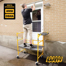 Jobsite Series Baker 4.1 Ft. H X 3.4 Ft. W X 1.8 Ft. D Mini Scaffold Platform...