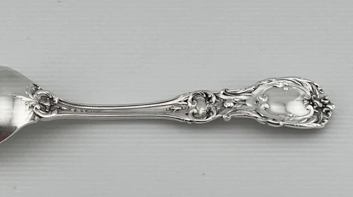 Antique MARK REED&BARTON FRANCIS I STERLING SILVER SERVING SPOON FLATWARE 1.2 OZ