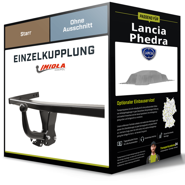 Starre AnhäNgerkupplung für Lancia Phedra 11.2005-Jetzt Typ 179 Imiola Hak-Pol-image