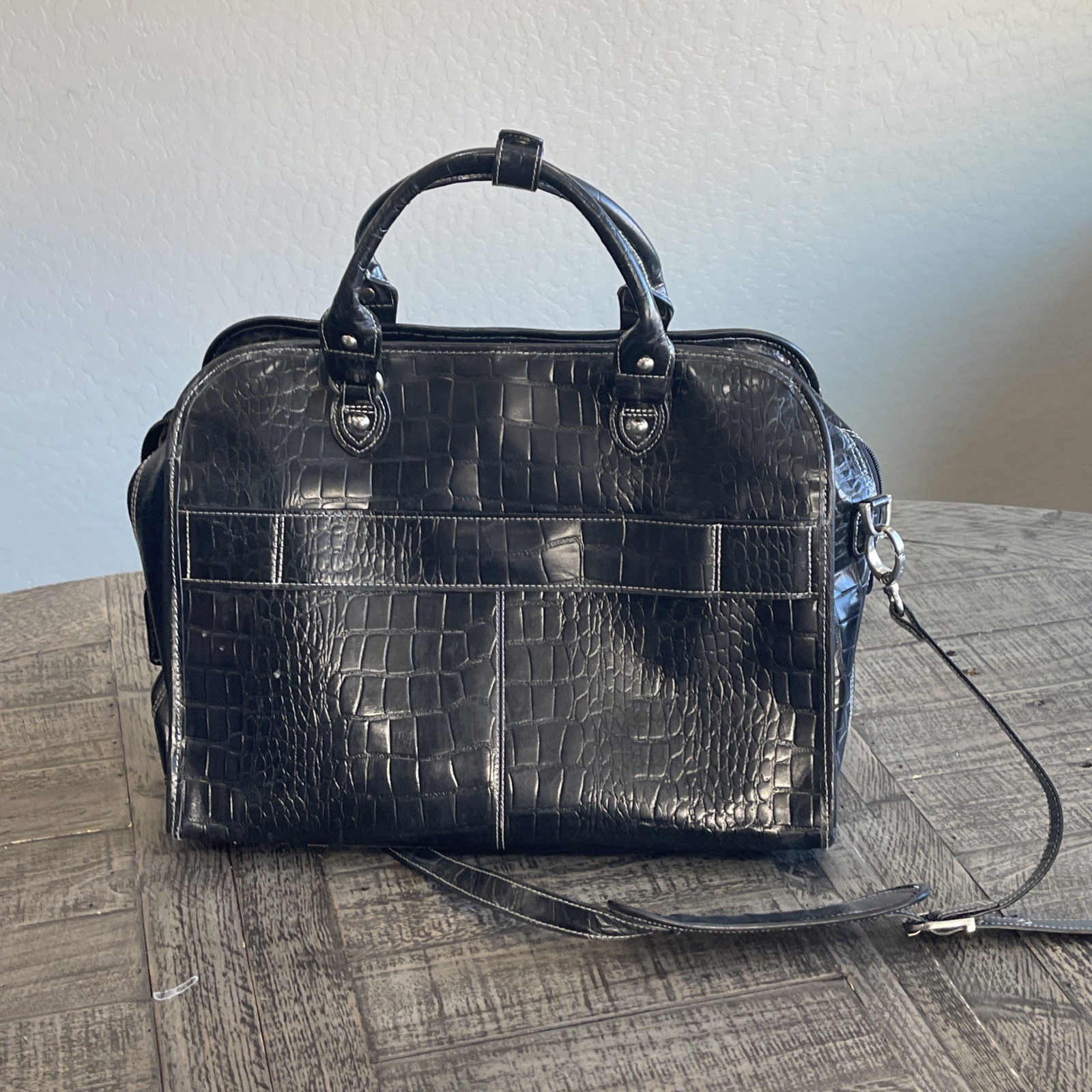 Laptop Bag Case alligator patterned, Messenger Bu… - image 2