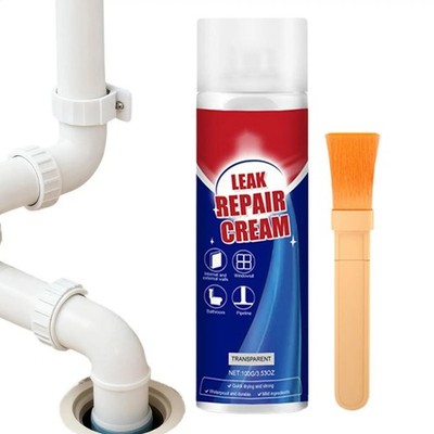 Leckreparatur wasserfest Dichtstoff Spray mit Pinsel 100ml heiß U7