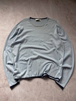 YSL yves saint laurent sweatshirt big logo men's xl size