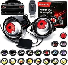 Upgraded Demon Eye Headlights, Demon-Eye LED Headlight Kit with 6/33 Light Modes