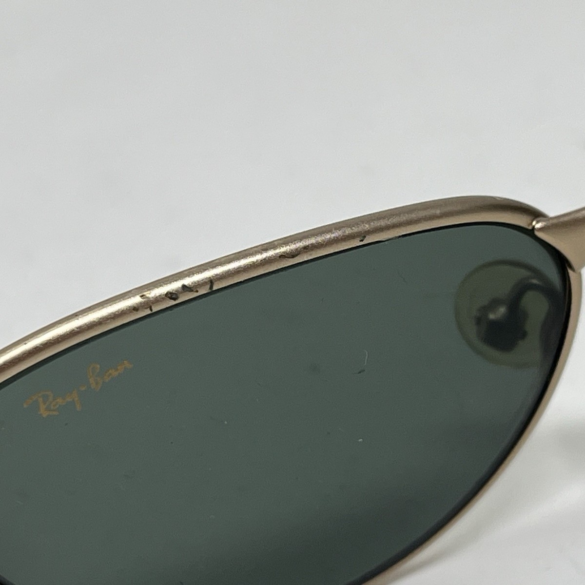 B&L RAY BAN W2844 PSAS SIDESTREET MATTE-GOLD FLEX G15 PEARL DROP