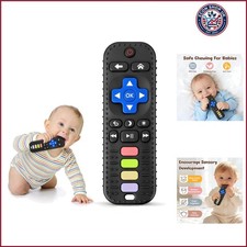 Baby Teething Toys 0-6 6-12 , Baby Remote Control Teether Toy BPA Free Sili...