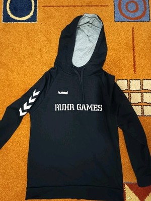Hummel Hoodie Ruhr Games Herren Gr. M Schwarz Top Zustand