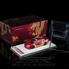 Motorhelix 164 Nissan Skyline Gt-r R34 Red Gold Dragon Welltown Limited 999 Car