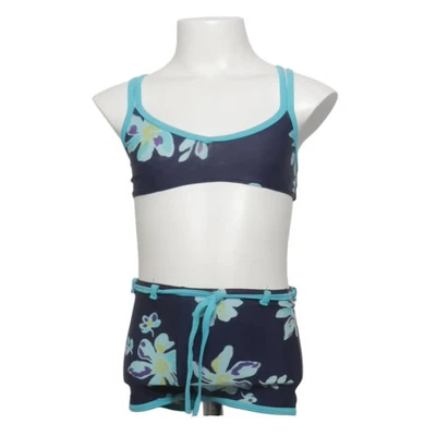 Bikini, taille : 98/104, élasthanne/polyamide, bleu/multicolore, fleurs #KLU - Photo 1/4