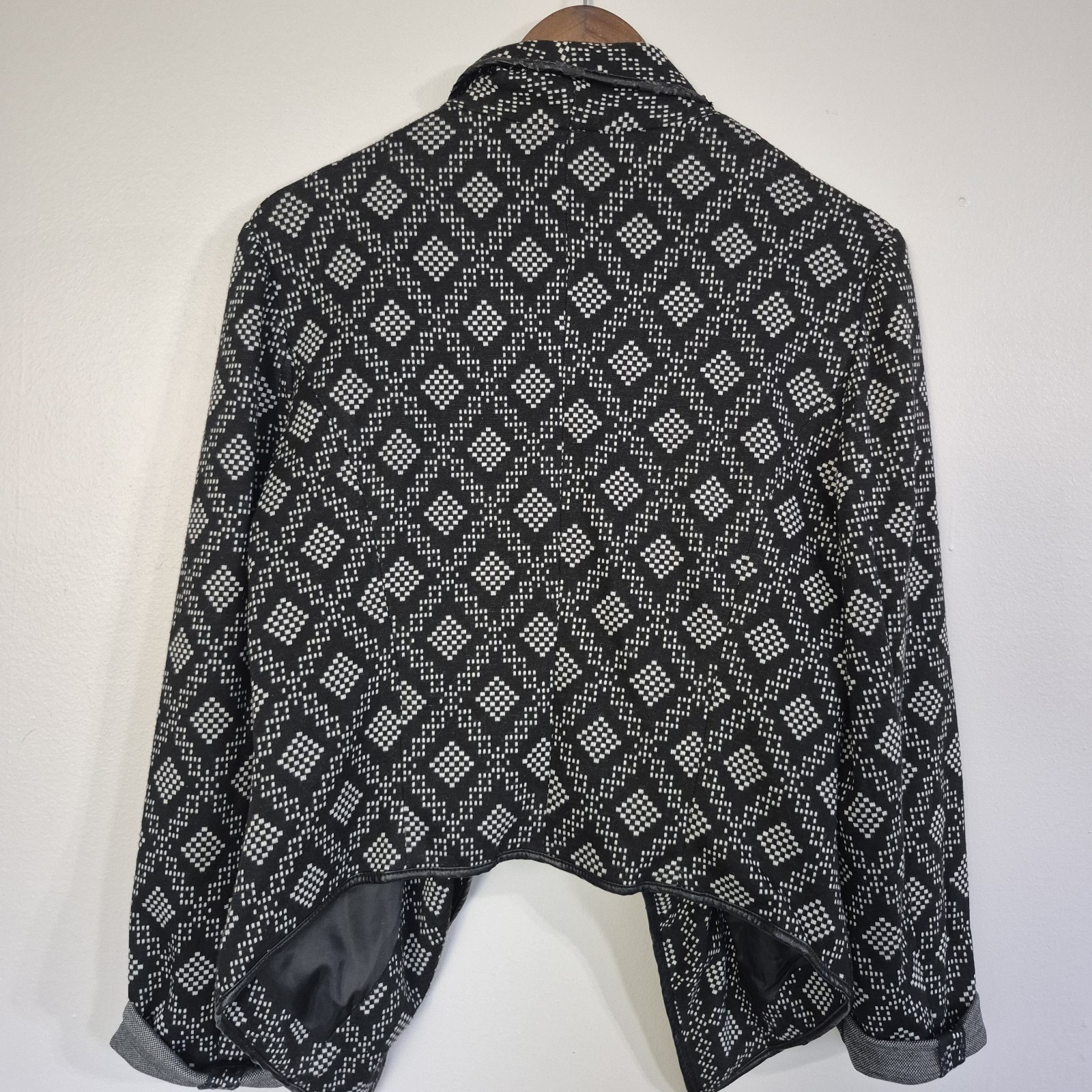 Sandro Womens Geometric Patterned Asymmetrical Ja… - image 2