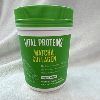 Vital Proteins Matcha Collagen Peptides Powder Original Matcha Keto 10.5 oz