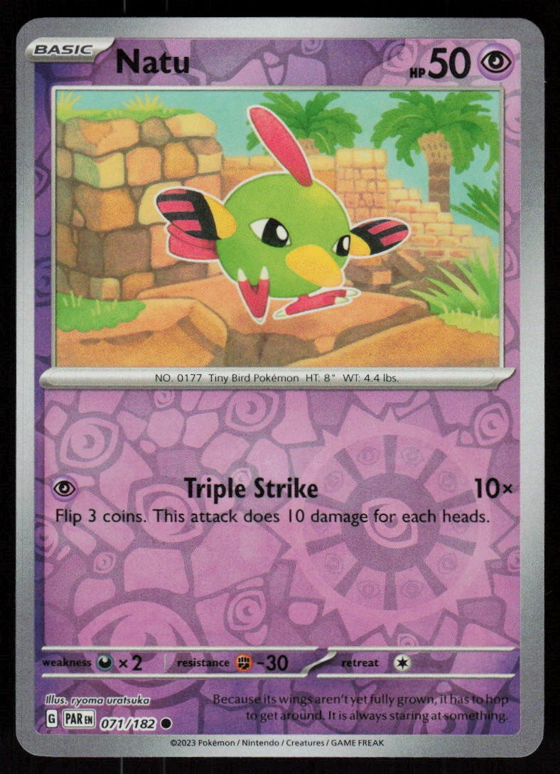 Natu 071/182 Common Paradox Rift Pokemon Near Mint