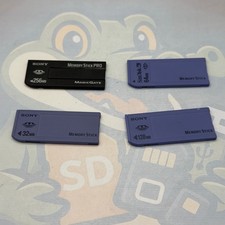 LOT of 4 Memory Stick Cards - Various Brands  Sizes - Untested - GC714