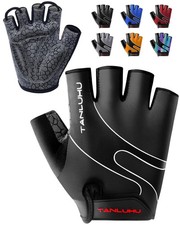 Cycling Gloves - Mountain Bike Half Finger Road Riding Gloves, Breathable, Sh...