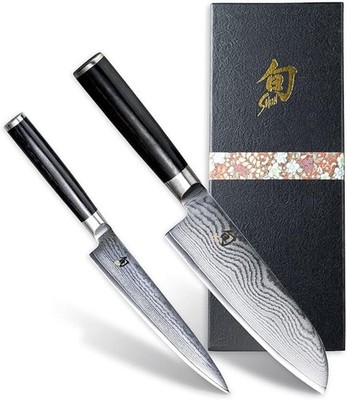 Kai Shun Classic 2-piece Set Japanese Santoku Knife175mm Utility Knife 150mm