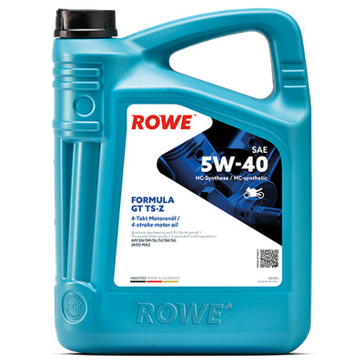 5W-40 4-Takt Motorenöl 4 Liter ROWE HIGHTEC FORMULA GT TS-Z Motorradöl JASO MA2 