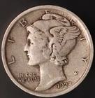 1923  MERCURY DIME-FRESH FROM AN OLD COLLECTION-LOT CC-281