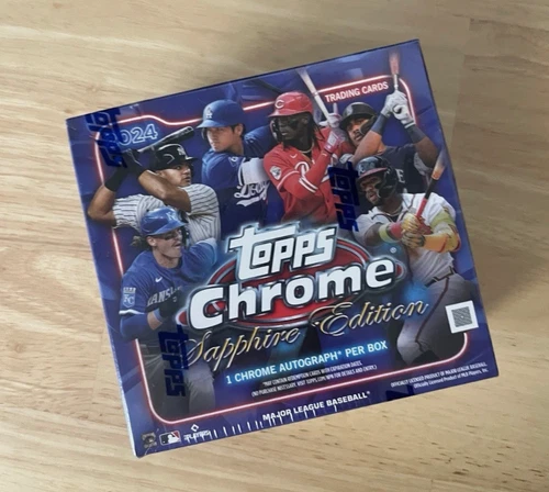 SEALED 2024 Topps Chrome Sapphire Edition Baseball Sealed Hobby Box Jackson Elly