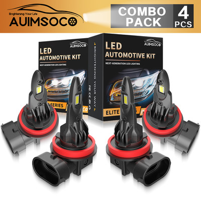 LED Headlight Bulbs 4X For Dodge Grand Caravan SXT 30th Anniversary Edition 2014