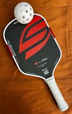 NEW NEVER USED Unbranded Pickleball Paddle Black and Red w/ White Grip