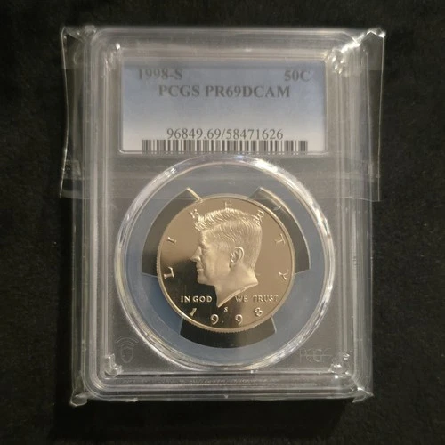 1998-S Kennedy Half Dollar 50C PCGS PR69DCAM Proof Clad San Francisco