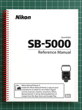 Nikon SB-5000   User Reference Manual Guide   199 Pages   Printed  Bound in USA