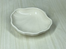 PFALTZGRAFF Shell Soap Dish Trinket USA Ivory White Coastal Beach Nautical