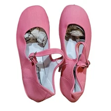Easy USA Womens Pink Canvas Mary Jane Shoes  size 10 US