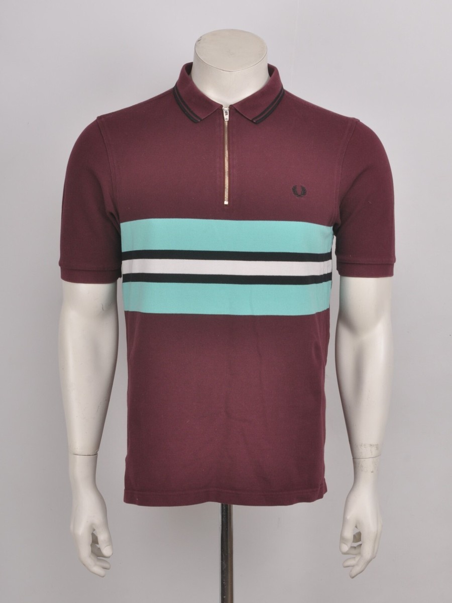 【激レア】FRED PERRY×BRADLEY WIGGINS★ポロシャツ Fred Perry x Bradley Wiggins Cycling Polo Shirt Striped Size